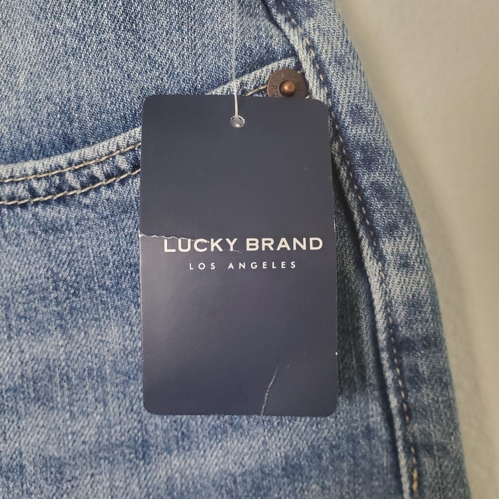 Lucky Brand High Rise Bermuda Shorts Womens Size 10 Distressed - Picture 4 of 14